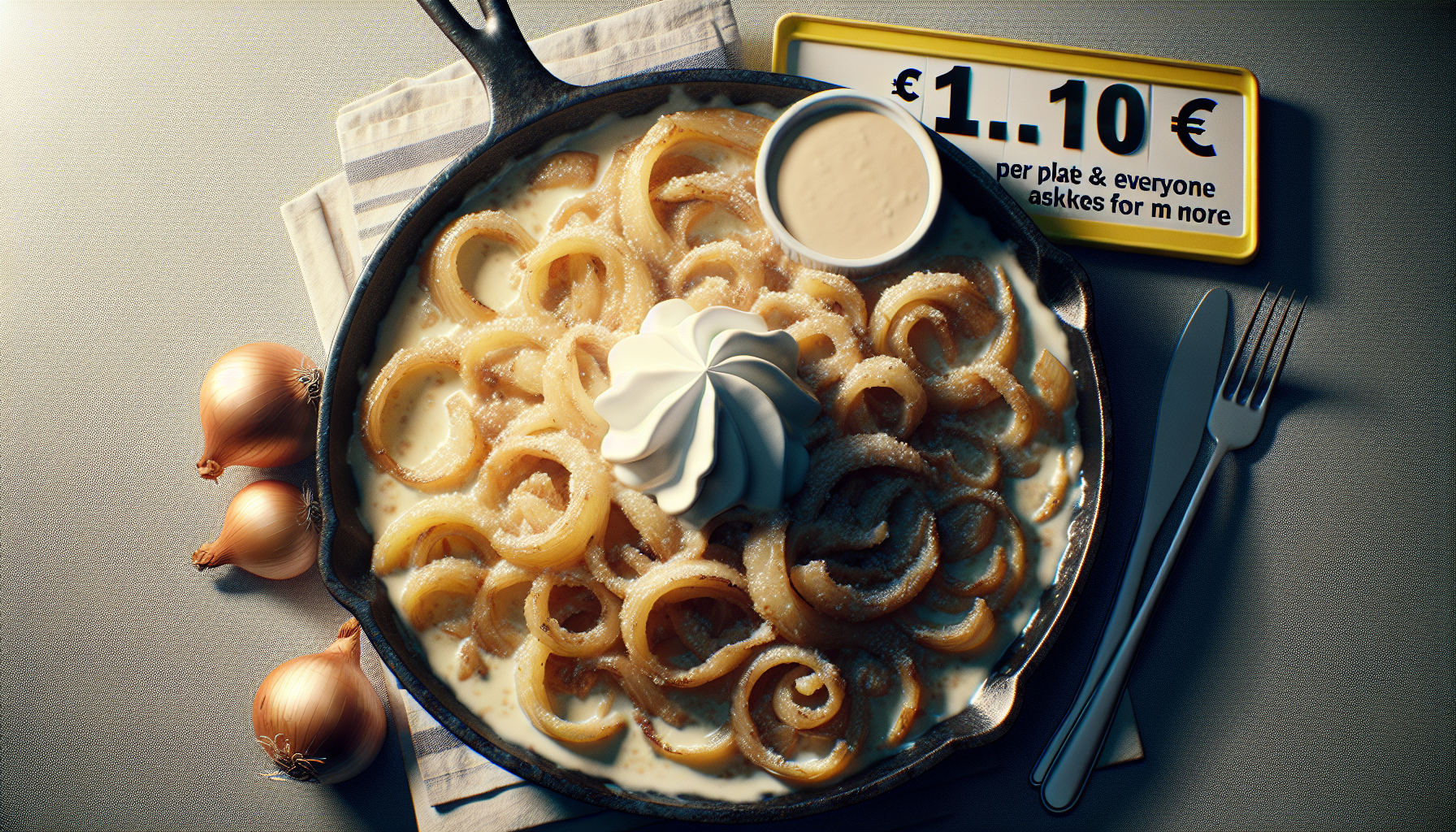 Ma poêlée crémeuse aux oignons fondants : le secret à moins de 1,10€ pour enfin régaler vos ados (et toute la famille) !