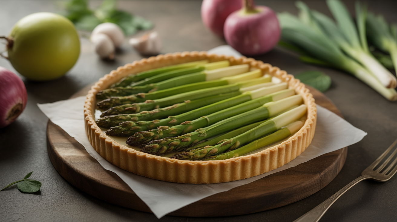 18 minutes au four et c'est prêt : l'incroyable tarte fine aux asperges qui a SIDÉRÉ tous mes convives (recette exclusive)