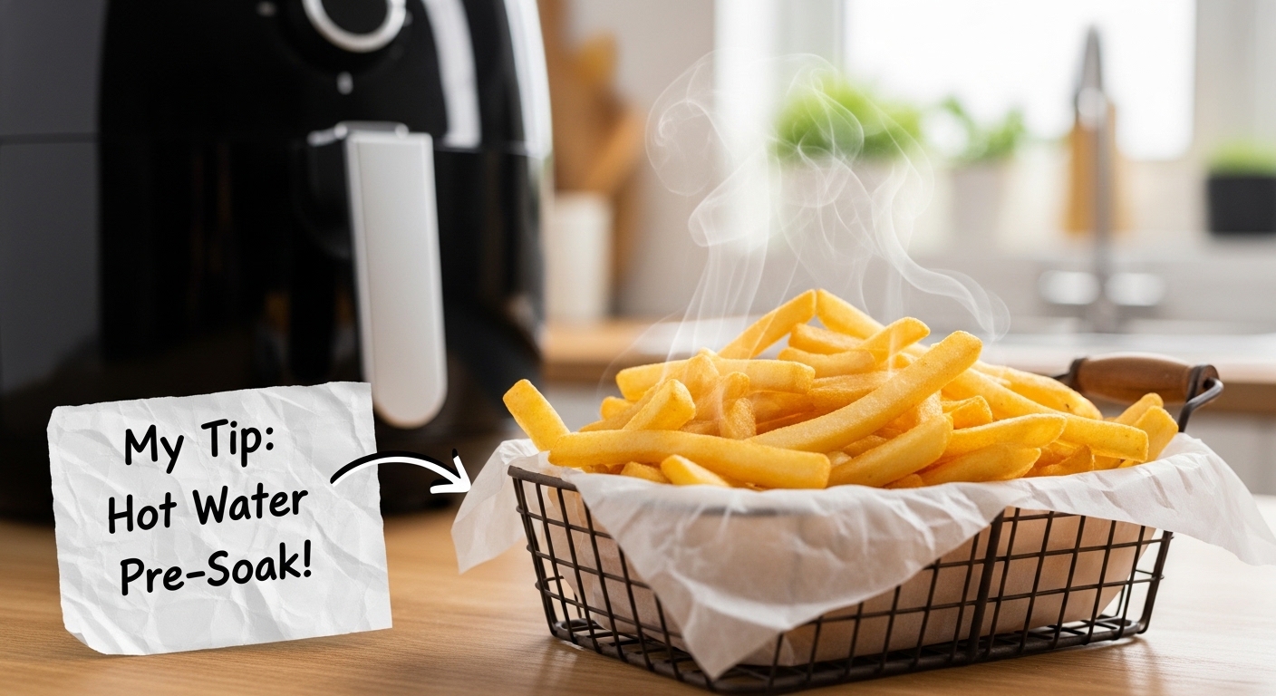 Comment des frites Airfryer parfaites changent tout : mon astuce avec l&rsquo;eau chaude