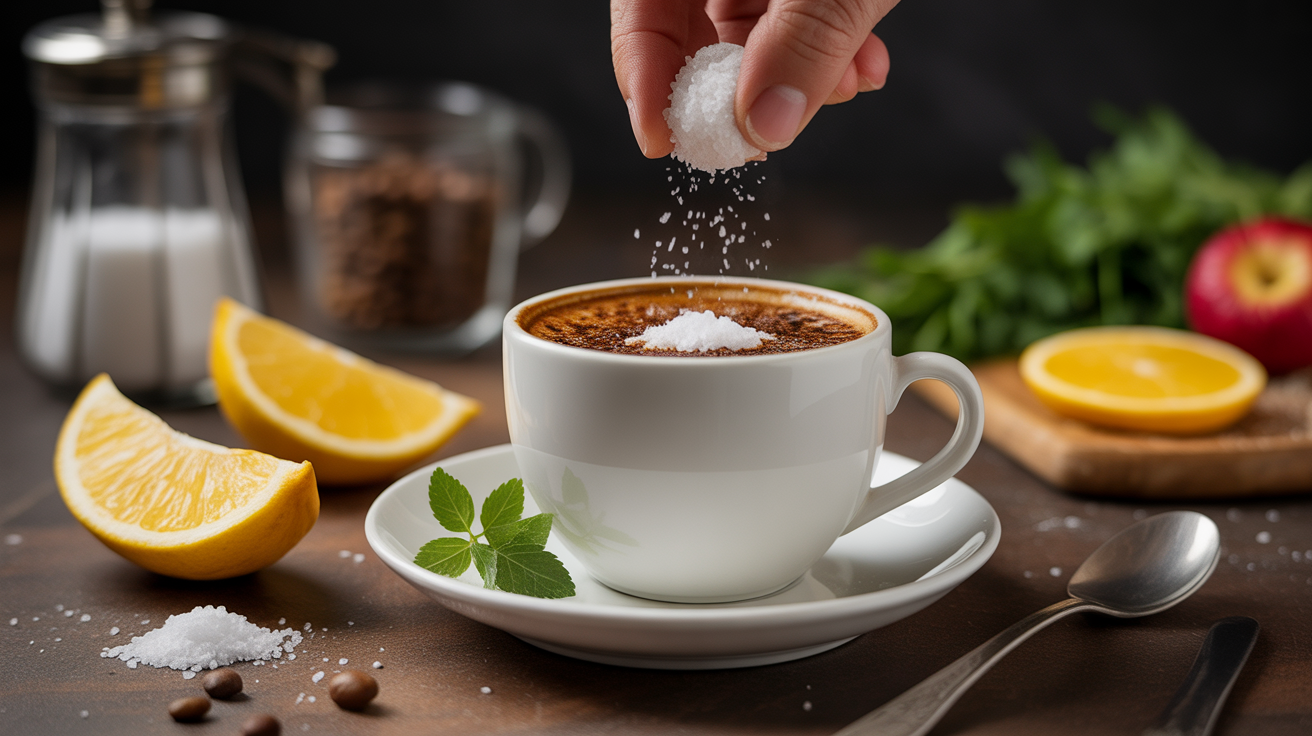 Préparation de Ajouter une Pincée de Sel dans le Café : L'Astuce Improbable Qui Change Tout et Éveille Vos Sens !