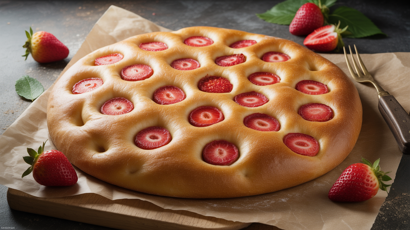 Révolution Gourmande en Italie : La Focaccia à la Fraise, Douceur Inattendue Qui Conquiert Les Boulangeries
