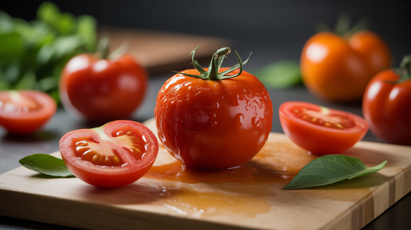 Préparation de Révolution en cuisine : Cette Astuce Japonaise Époustouflante Épluche les Tomates Sans les Toucher !