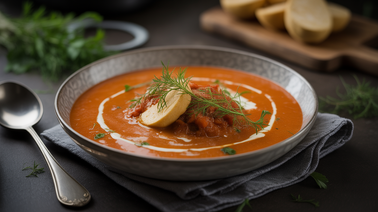 Préparation de Cette astuce secrète transforme votre soupe fade en une expérience gastronomique inoubliable !