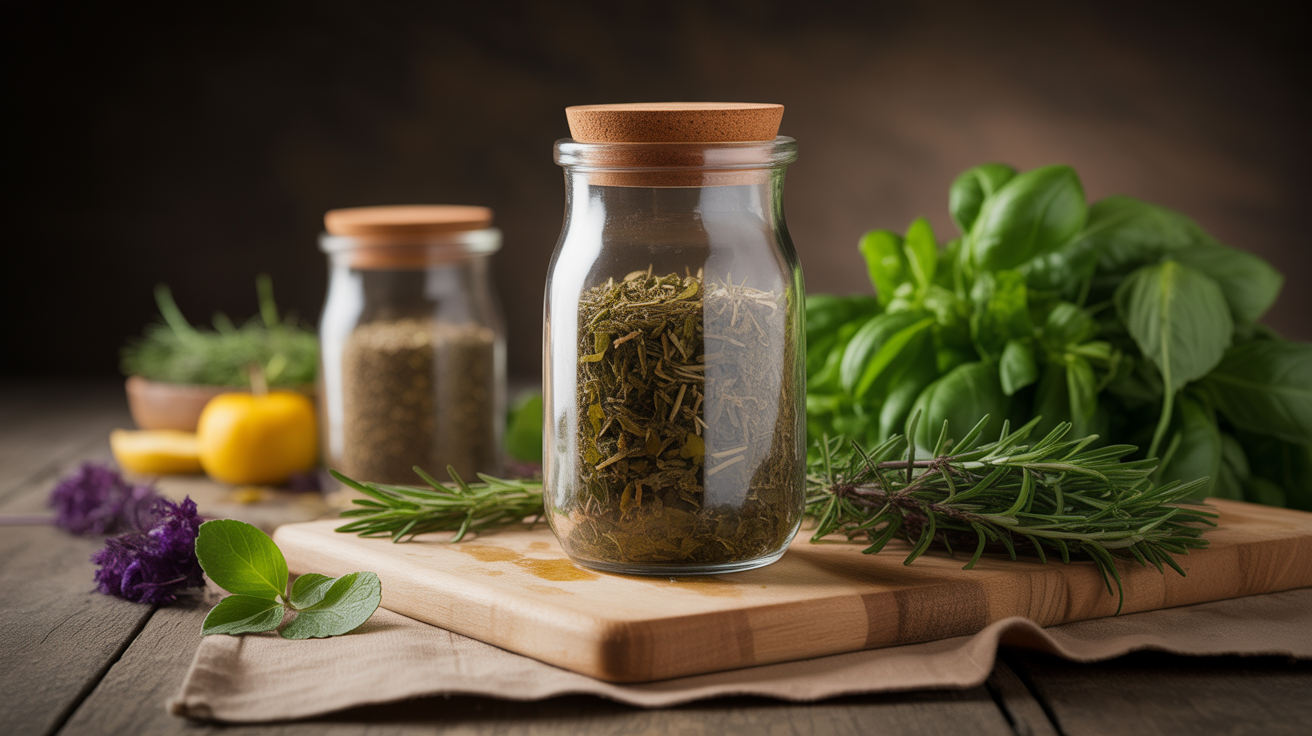 Préparation de Ne jetez plus vos herbes aromatiques : Le secret des Chefs pour des saveurs fraîches toute l'année !