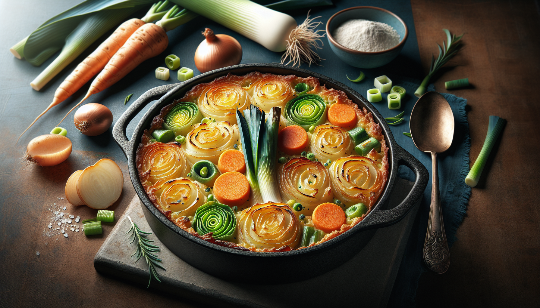 Gratin de pommes de terre, poireaux et carottes : Le gratin fondant, bien doré et vraiment ultra facile à préparer !