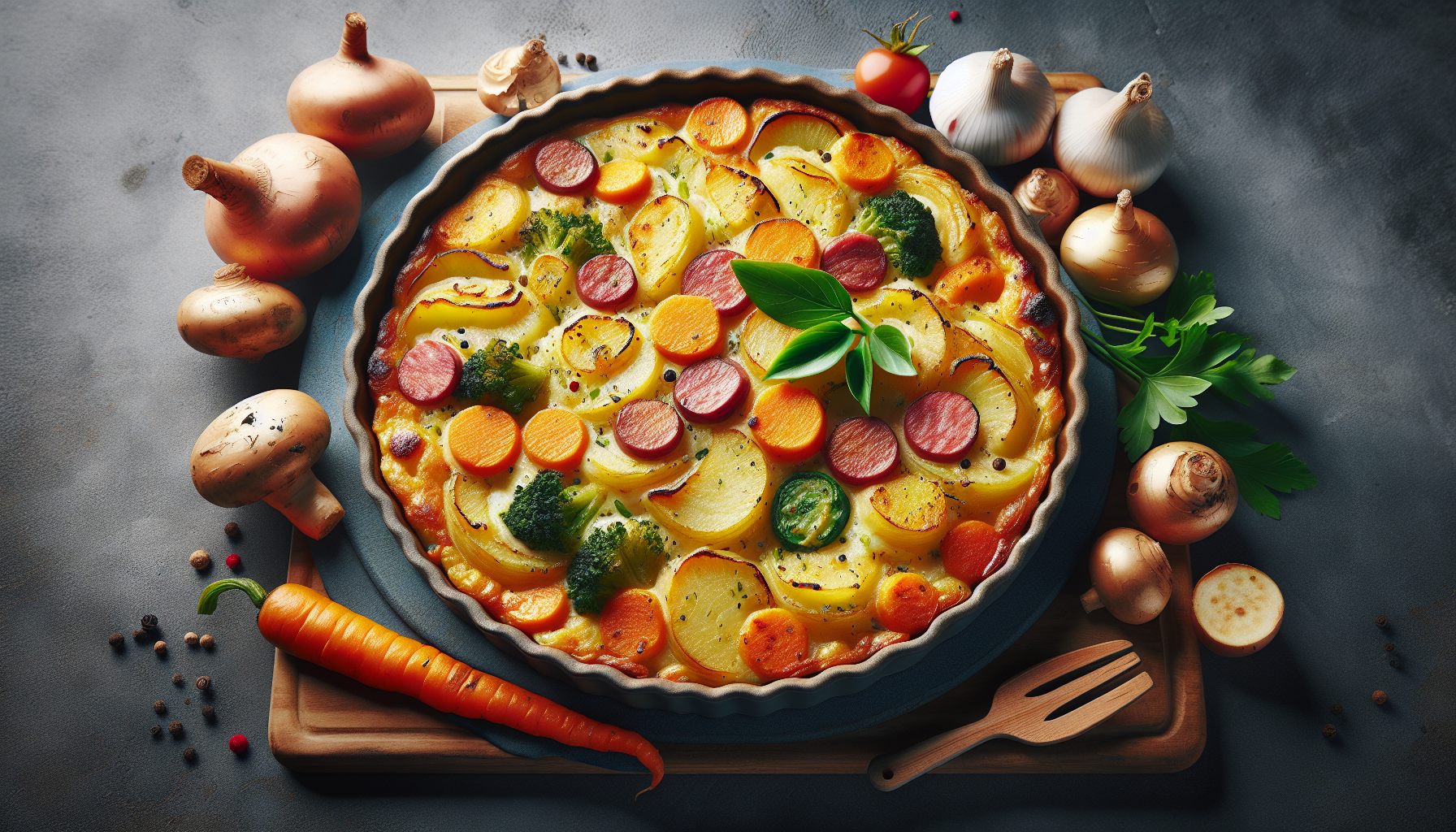 Le Gratin de pommes de terre, poireaux et carottes : la recette fondante, dorée et ultra facile à préparer