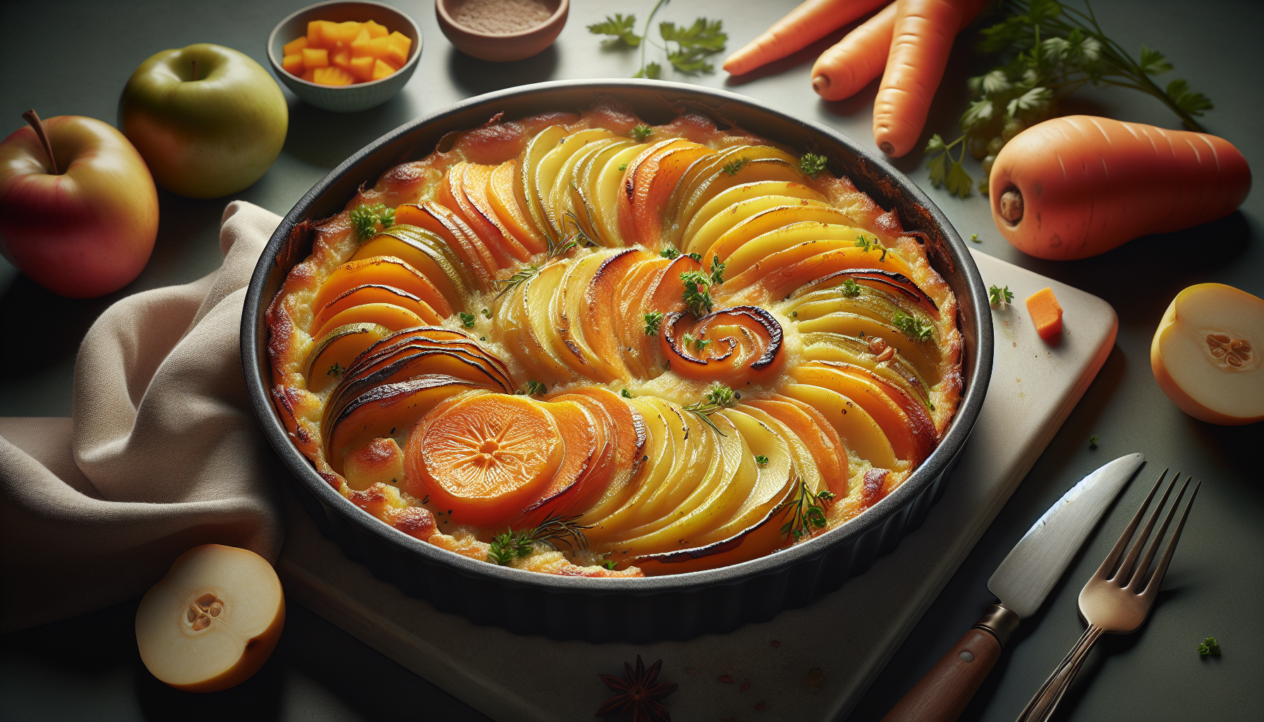Le Gratin Fondant « 3 Couleurs » : Pommes de Terre, Poireaux & Carottes qui va Épater Tous vos Convives (Ultra Facile !)