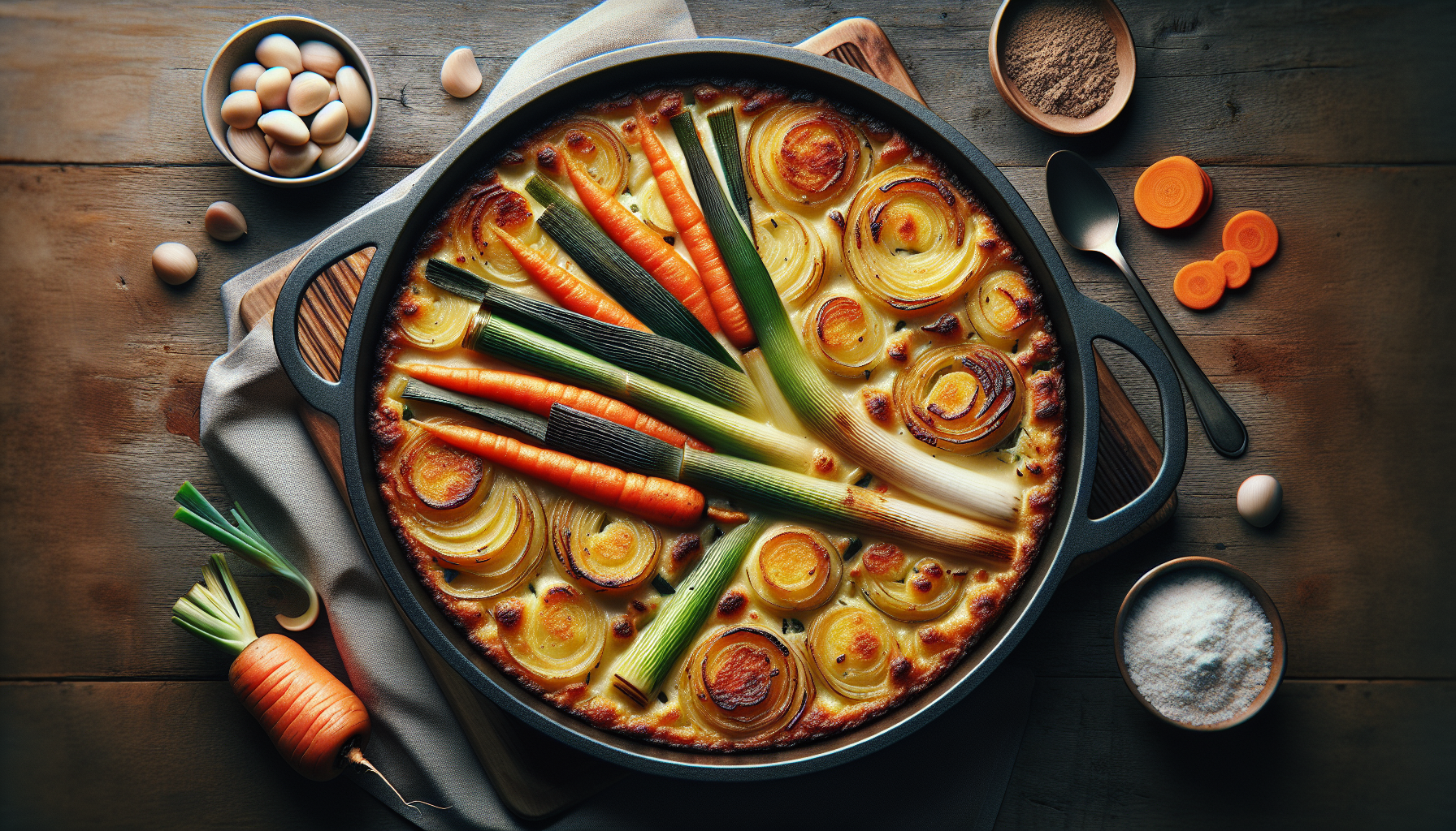 Gratin de Pommes de Terre, Poireaux et Carottes : La Recette Ultime, Fondante, Dorée et Simplissime à Préparer !