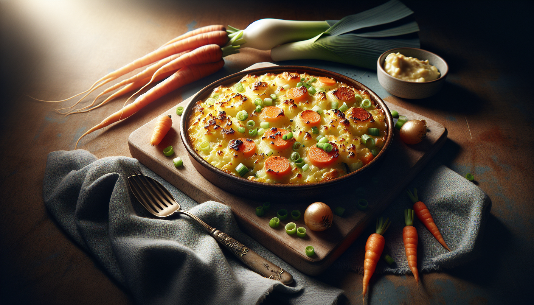 Préparation de Le Gratin de Pommes de Terre, Poireaux & Carottes qui Fait Craquer : Fondant, Doré et Tellement Facile !
