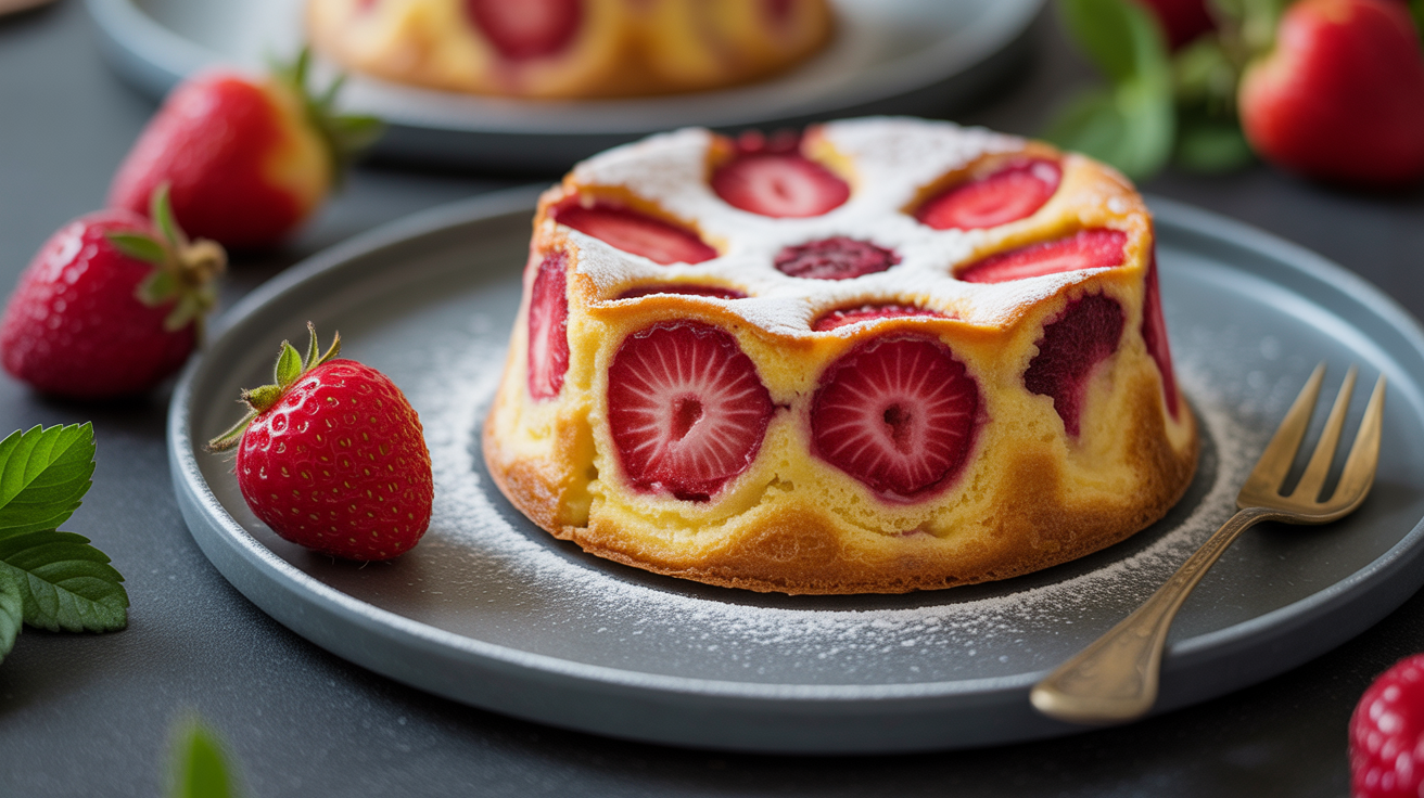 Préparation de « J’ai découvert le clafoutis aux fraises » : le dessert léger, simple et bluffant qui va révolutionner votre printemps !
