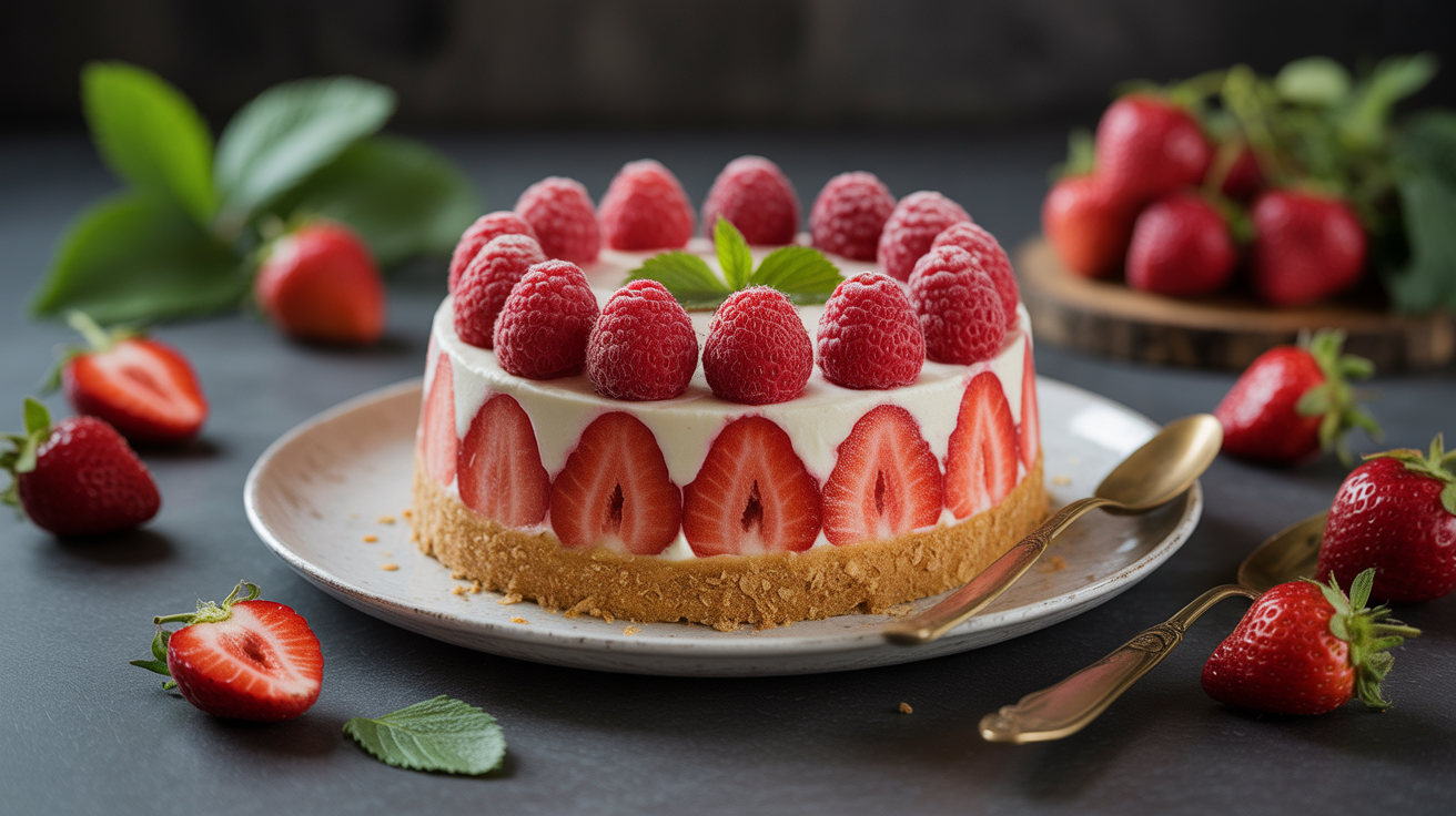Préparation de J'ai préparé cette charlotte aux fraises toute simple et c'est devenu mon dessert préféré du printemps (et le vôtre aussi, promis !)