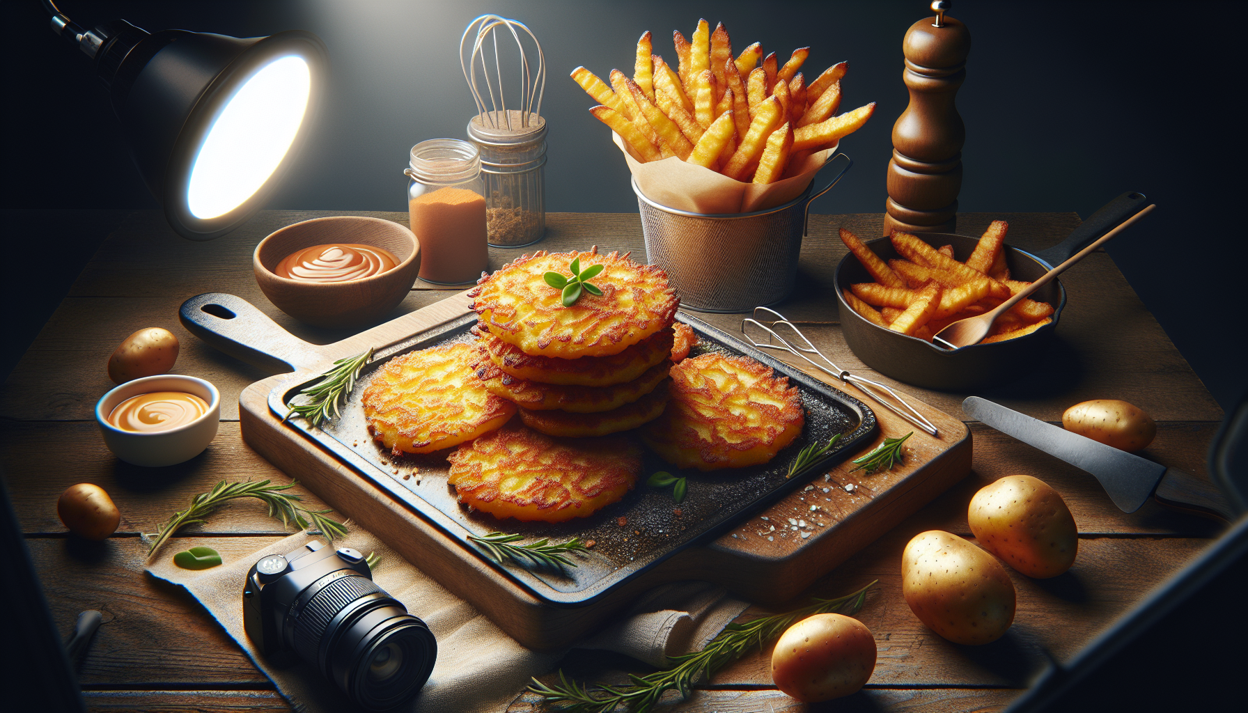 Préparation de « Je les prépare en 10 minutes pour toute la famille » : mes galettes de pommes de terre crousti-dorées au four, plus légères et rapides que des frites