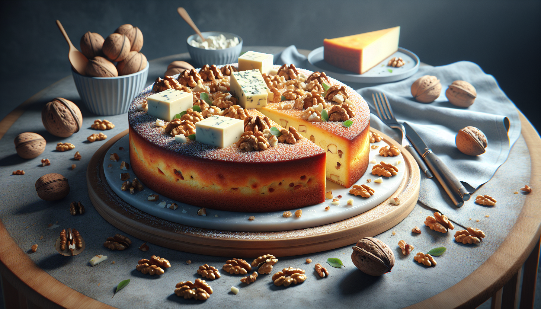 Mon Cake Fondant Fourme d'Ambert-Noix : La Recette Ultra Rapide Qui Révolutionne Vos Apéros !