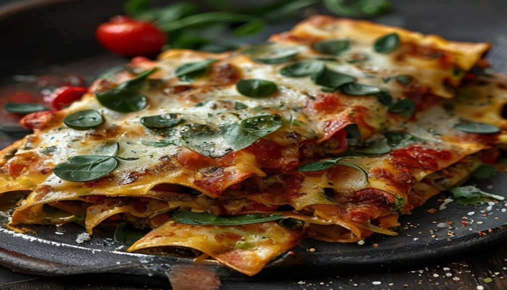 Lasagnes Italiennes aux Épinards et Basilic : Recette Savoureuse