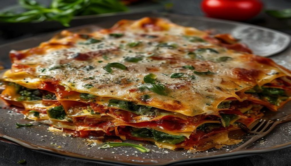 Préparation de Lasagnes Italiennes aux Épinards et Basilic : Recette Savoureuse