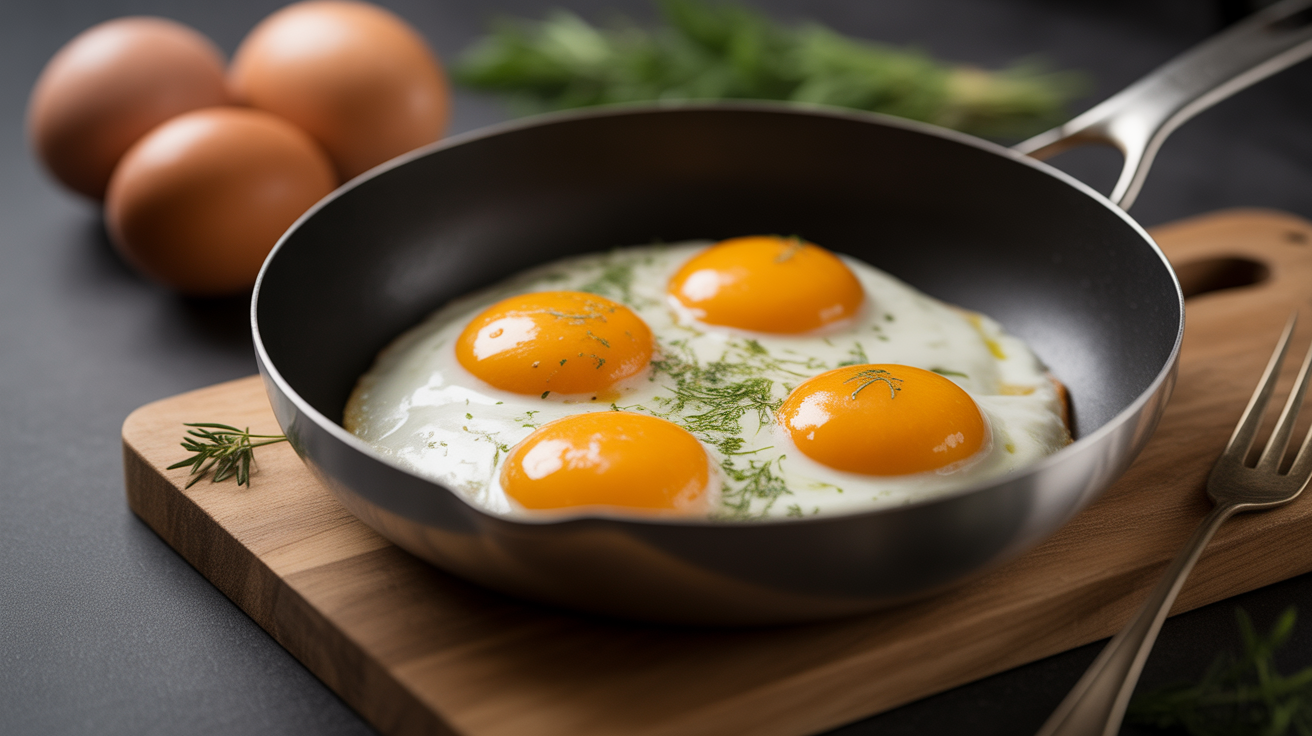 Préparation de Révolution en Cuisine : Le Glaçon dans la Poêle, la Magie Insoupçonnée pour des Œufs au Plat Parfaits