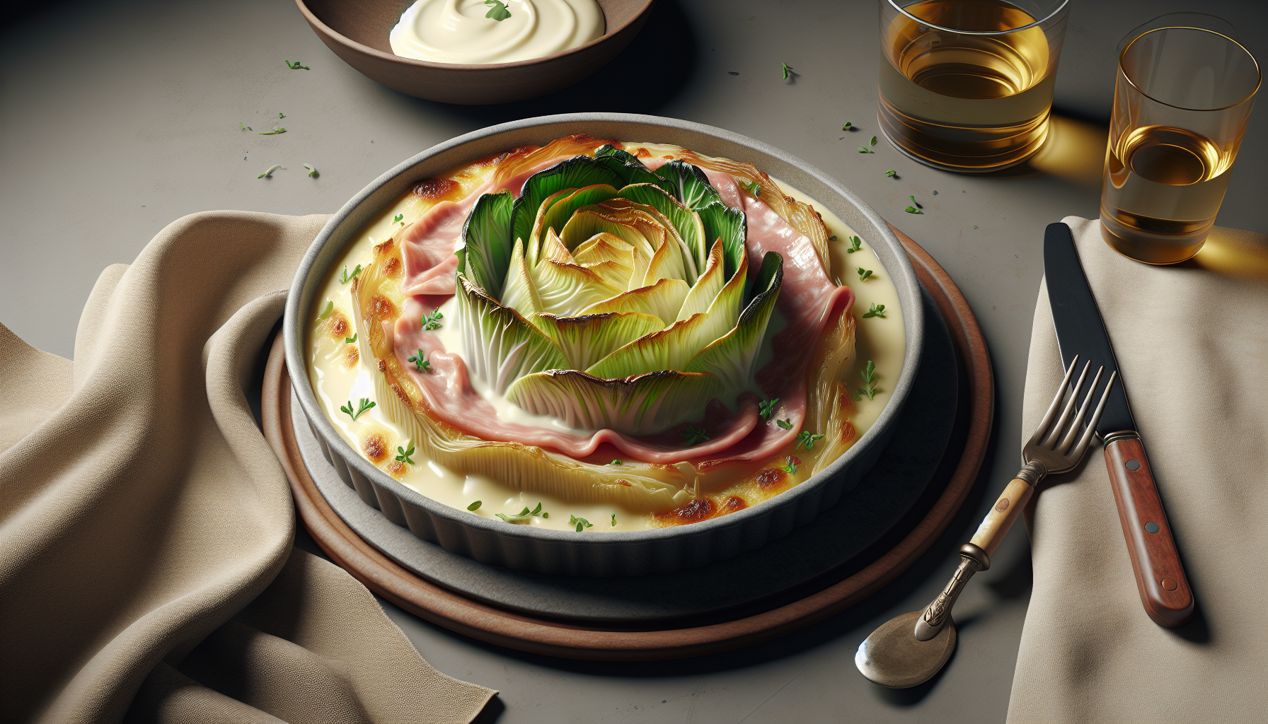 Préparation de Ma Recette Légère d’Endives au Jambon Gratinées : Un Plat Simple, Fondant et Réconfortant