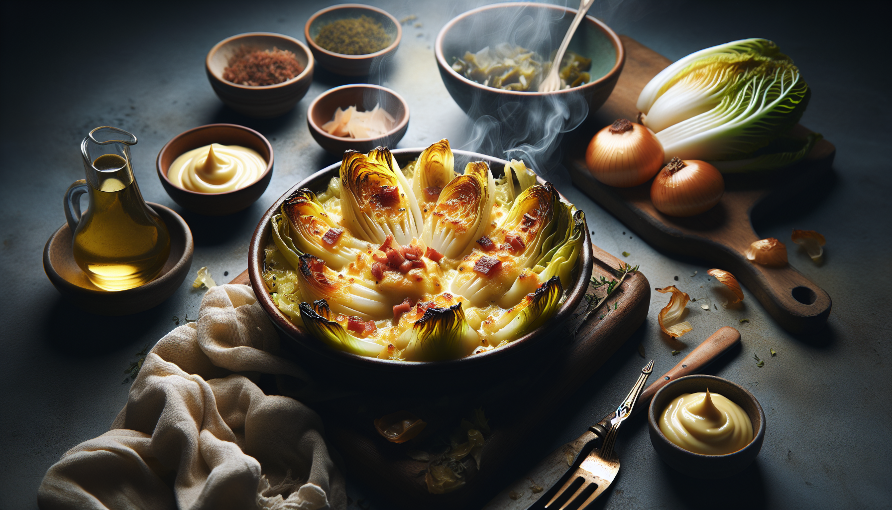 Préparation de Ma Recette Légère d’Endives au Jambon Gratinées : Un Plat Simple, Fondant et Réconfortant