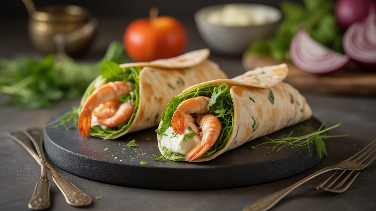 Mini Wraps aux Crevettes et Fromage Frais : La Recette Savoureuse et Facile