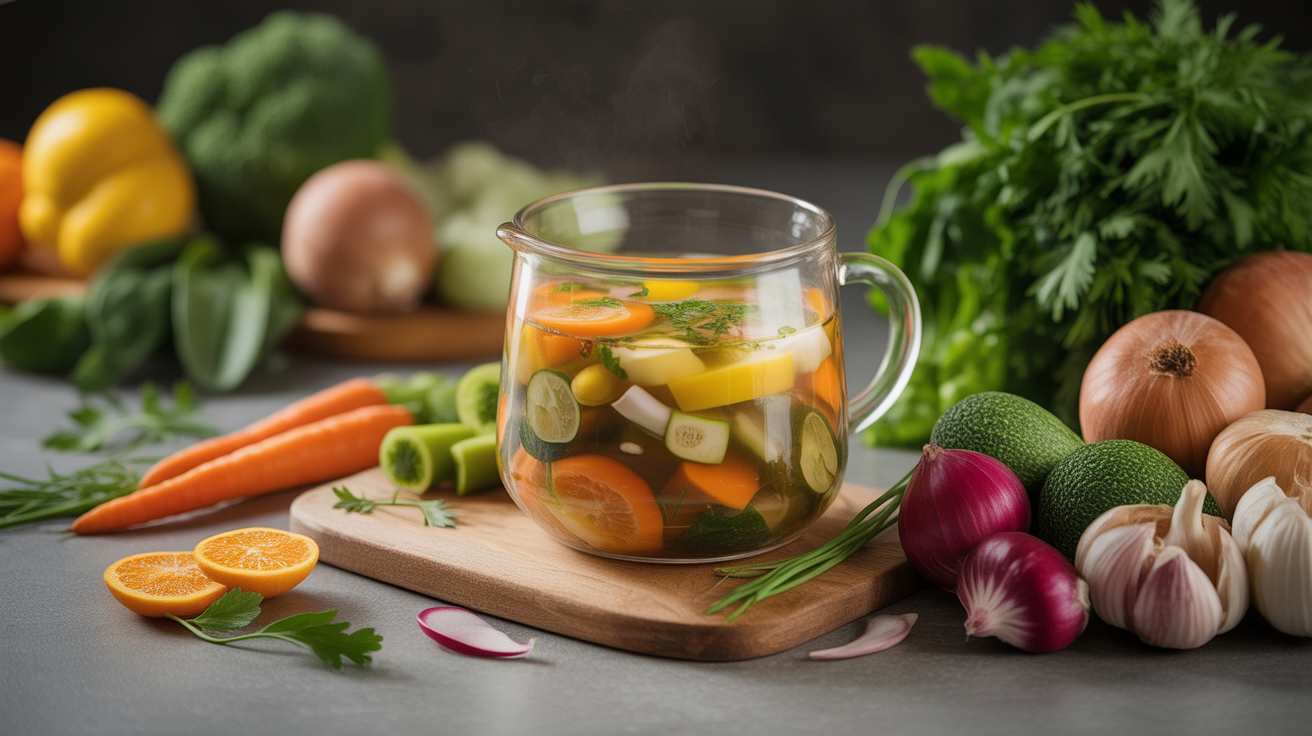 Préparation de Ne jetez plus vos restes de légumes : le secret pour un bouillon maison nutritif et zéro déchet (incroyable !)