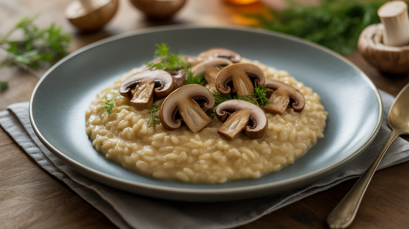 Révélation culinaire : Le bouillon, clef de voûte du risotto aux champignons, enfin reconnu à sa juste valeur !