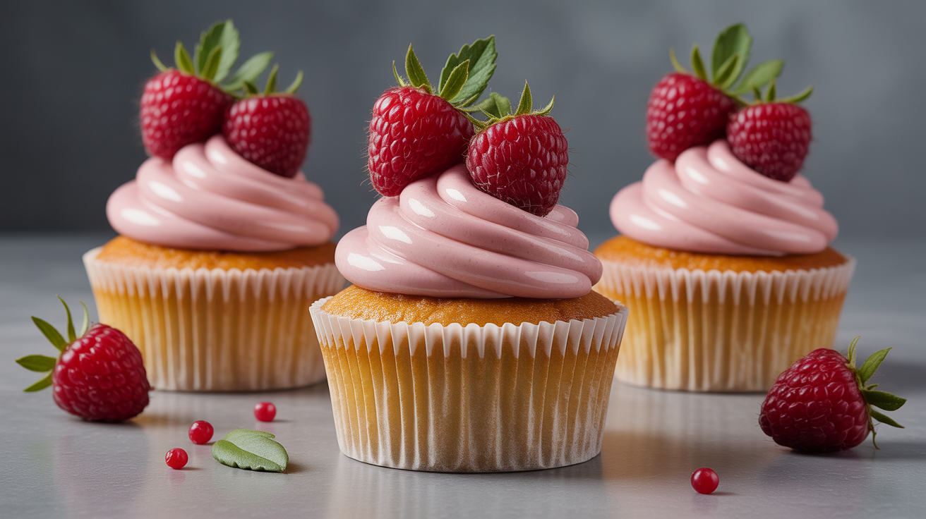 Préparation de Irresistibles Cupcakes Vanille Framboise à la Crème Fromage Frais et Chocolat Blanc : La Recette Ultime !
