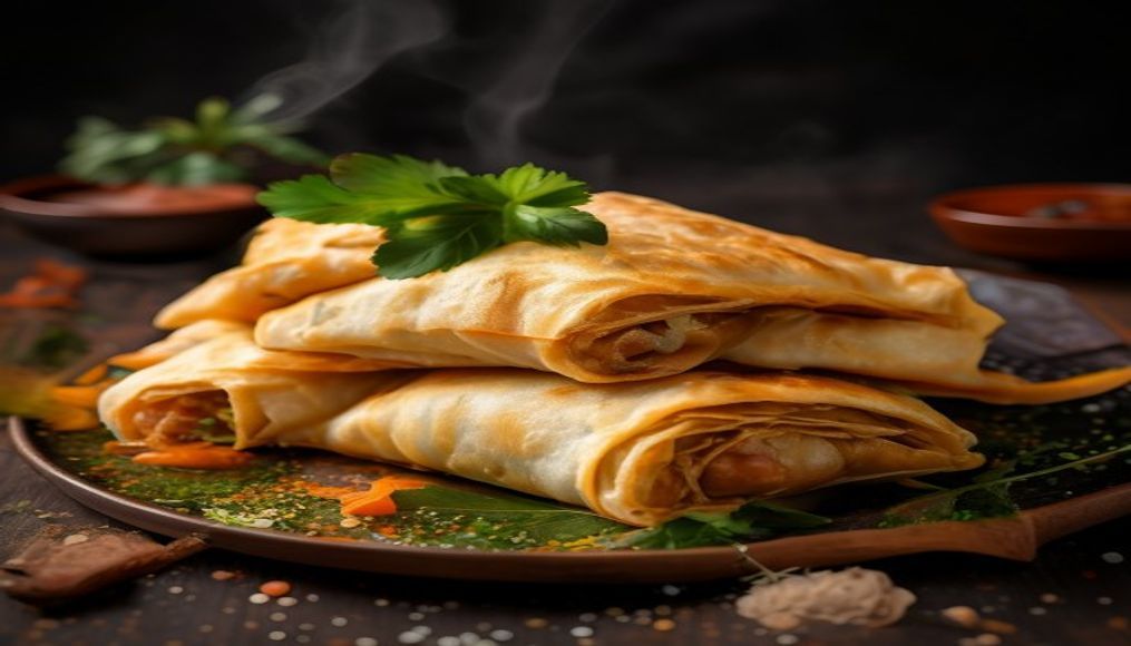 Préparation de Samoussas de crêpes légères au sarrasin : Recette savoureuse et saine