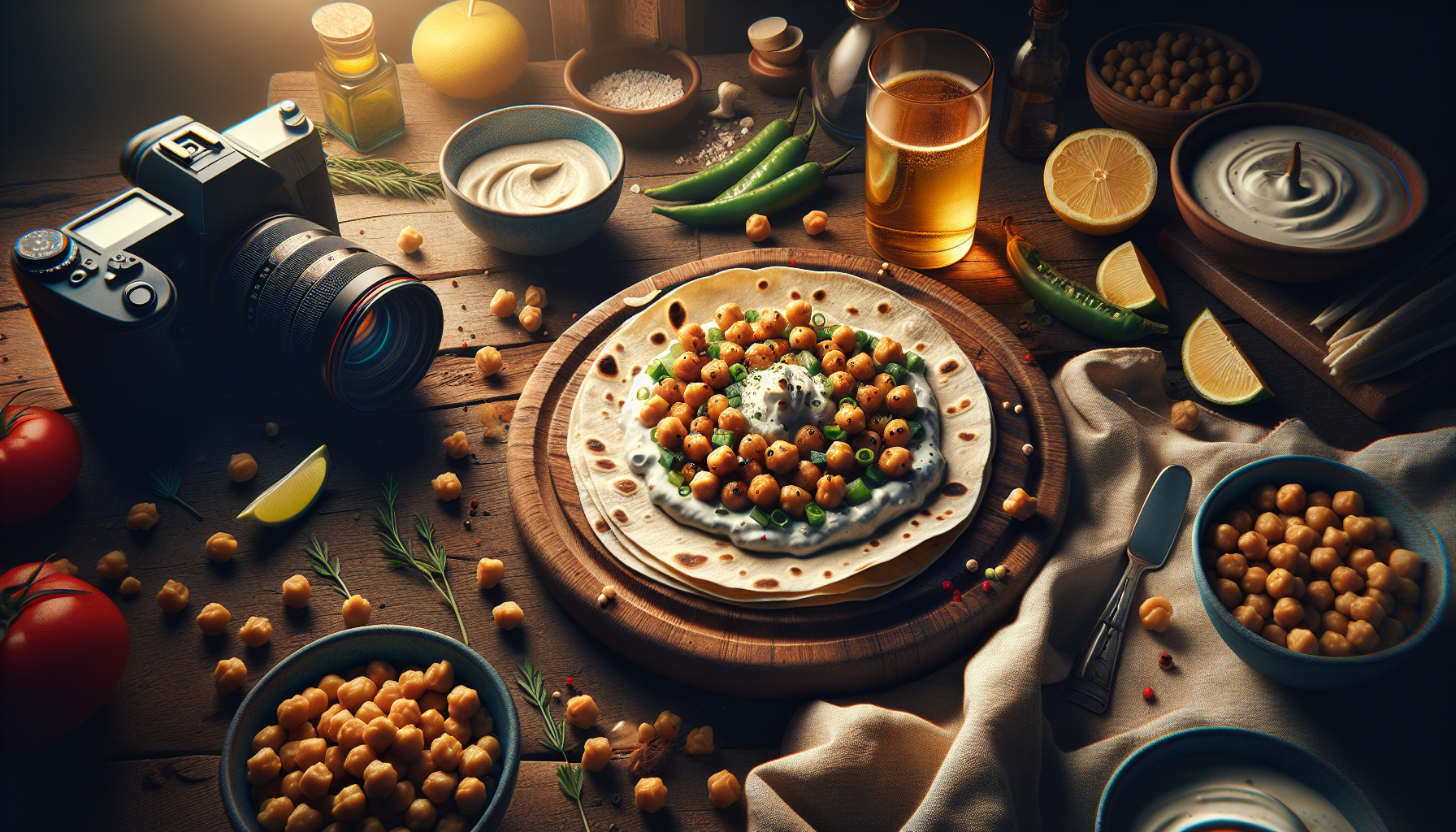 Préparation de Tortilla Express aux Pois Chiches : Le Dîner Ultime Anti-Flemme en Moins de 20 Minutes !