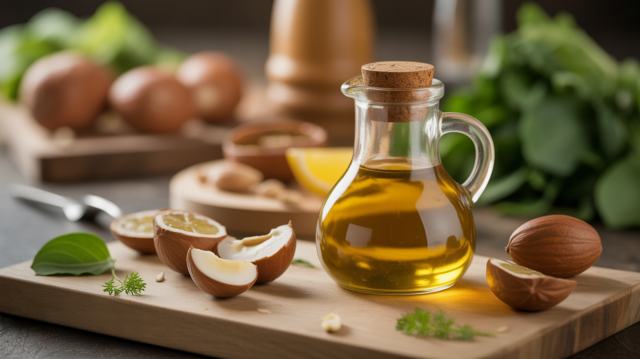 Préparation de Révélez le Secret d'une Vinaigrette Irrésistible en 5 Minutes : L'Huile de Noix qui Va Réenchanter Vos Salades !