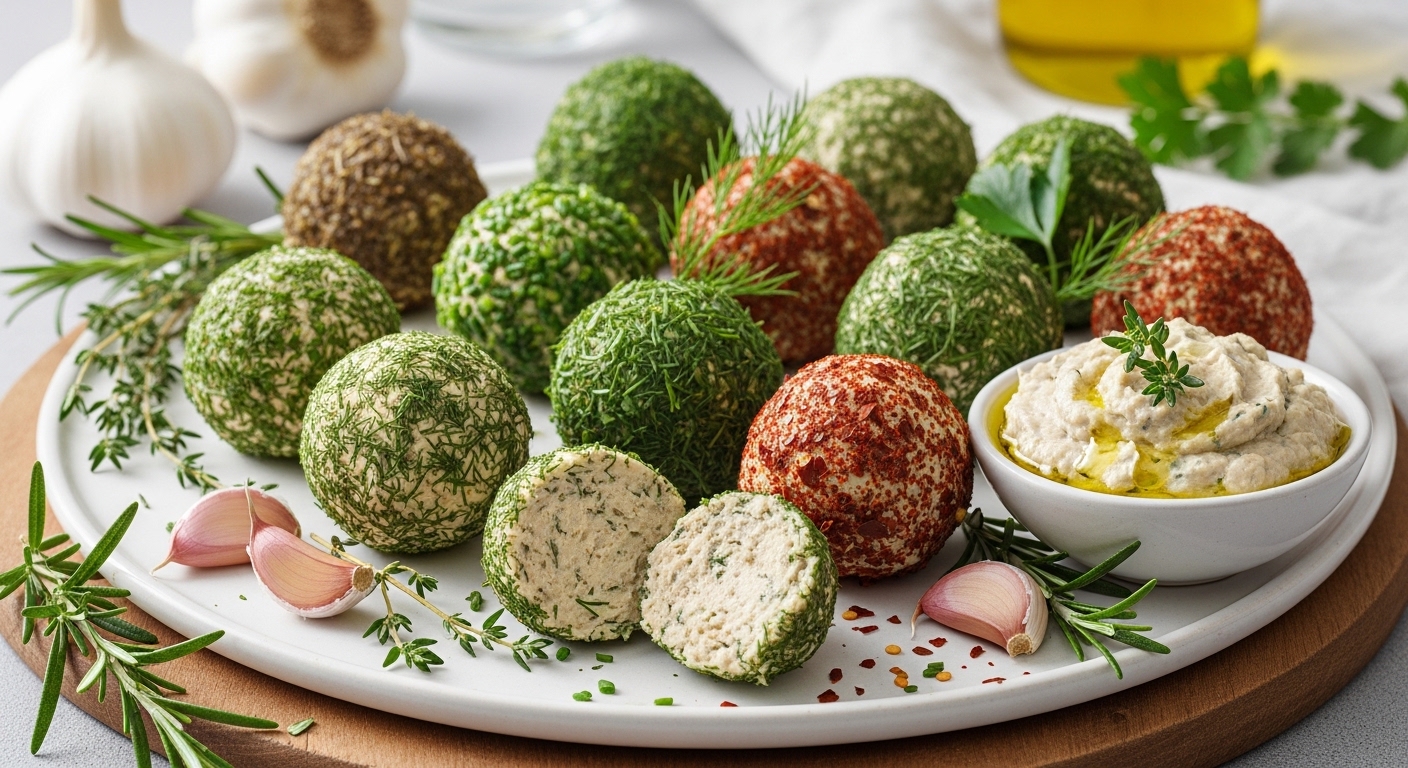Billes à la Tartinade Végétale Ail et Fines Herbes : Recette Vegan Savoureuse et Facile