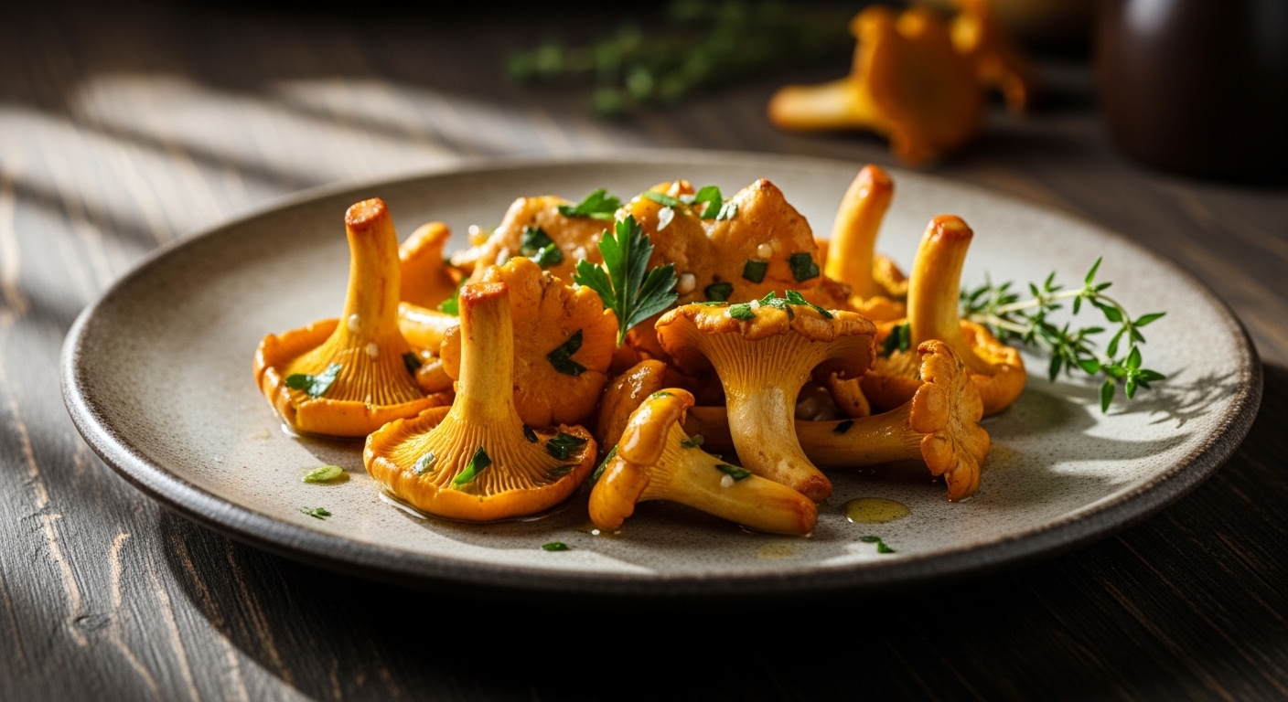 Illustration de Chanterelles : Le Guide Ultime pour les Cuisiner à la Perfection (Sans les Rater)
