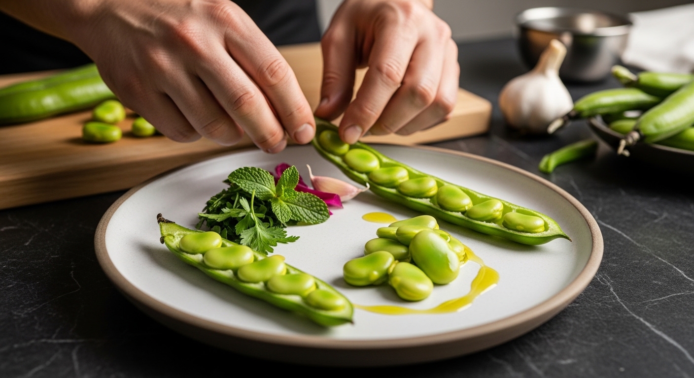 Préparation de Comment cuisiner des fèves : Le Guide Ultime pour des Fèves Fondantes et Savoureuses