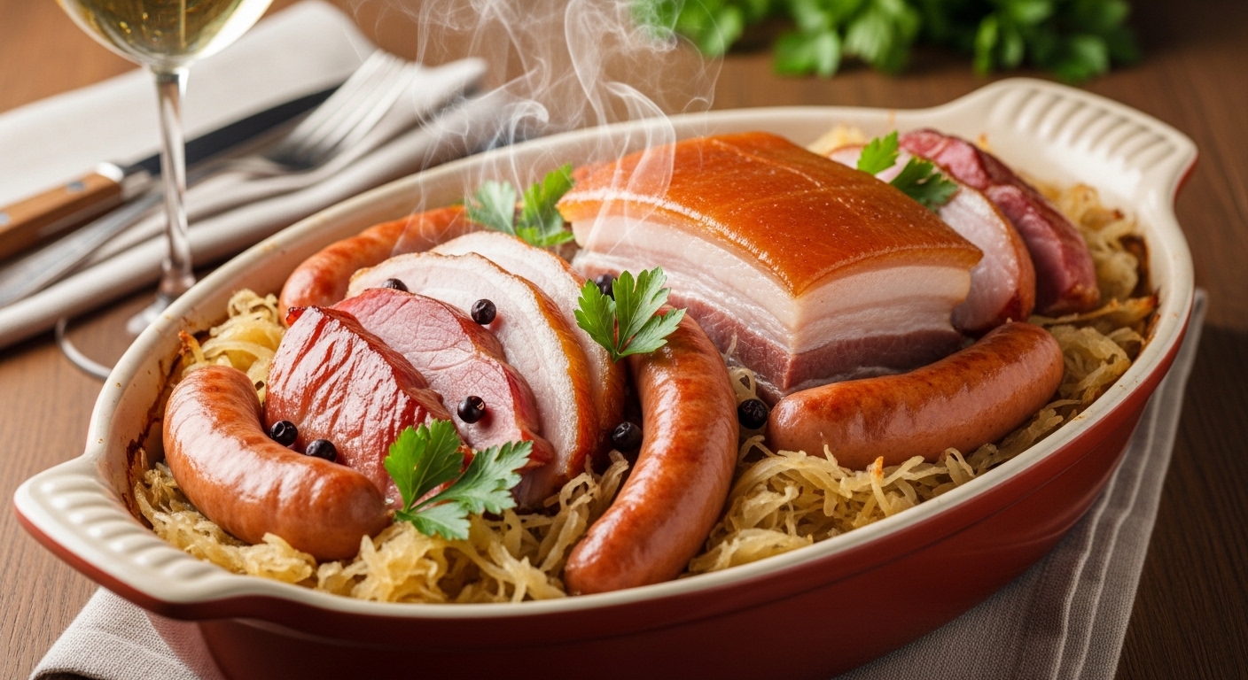 Illustration de Choucroute Réchauffée au Four : Le Guide Ultime pour un Plat Encore Meilleur