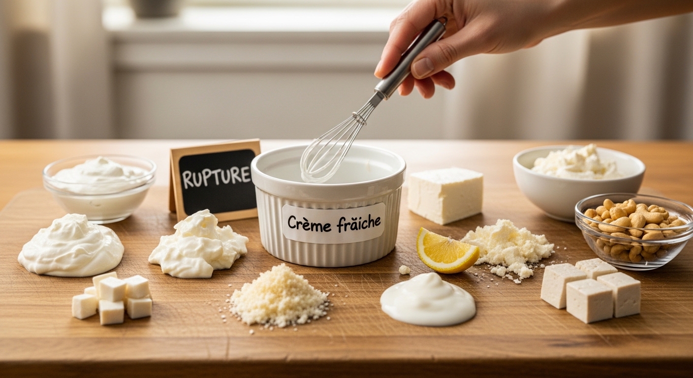Crème fraîche en rupture ? Pas de panique ! Remplacez-la par ces 7 ingrédients magiques du placard et bluffez tout le monde !