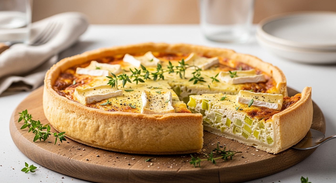 La Quiche Légère aux Poireaux et Brie : La Recette Optimale pour un Plaisir Sain