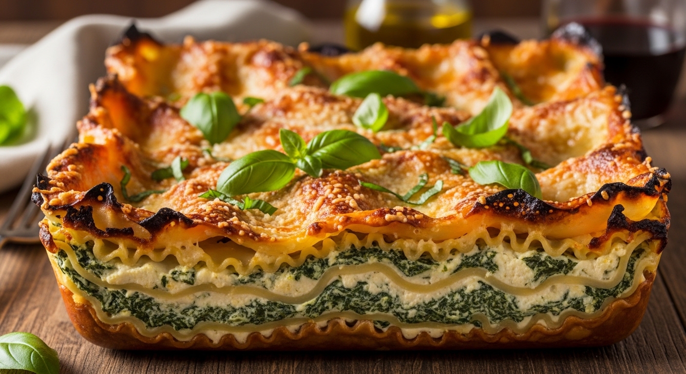 Lasagnes Italiennes aux Épinards et Basilic : Une Recette Savoureuse et Incontournable