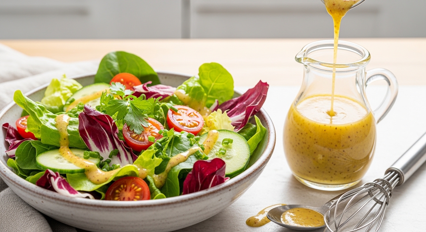 Recette Incontournable de Vinaigrette Légère à la Moutarde : L&rsquo;Art de Sublimer vos Salades !